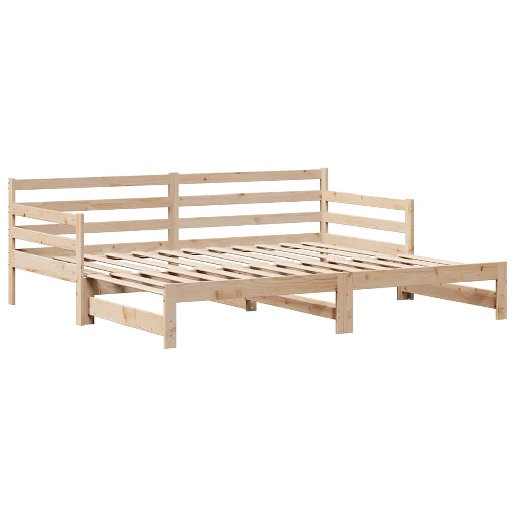 Daybed with Trundle and Drawers without Mattress 90x200 cm - Bargainia.com - 8721102945601 - 3302171