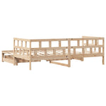 Daybed with Trundle and Drawers without Mattress 90x200 cm - Bargainia.com - 