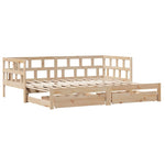 Daybed with Trundle and Drawers without Mattress 90x200 cm - Bargainia.com - 