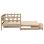 Daybed with Trundle and Drawers without Mattress 90x200 cm - Bargainia.com - 