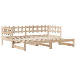 Daybed with Trundle and Drawers without Mattress 90x200 cm - Bargainia.com - 