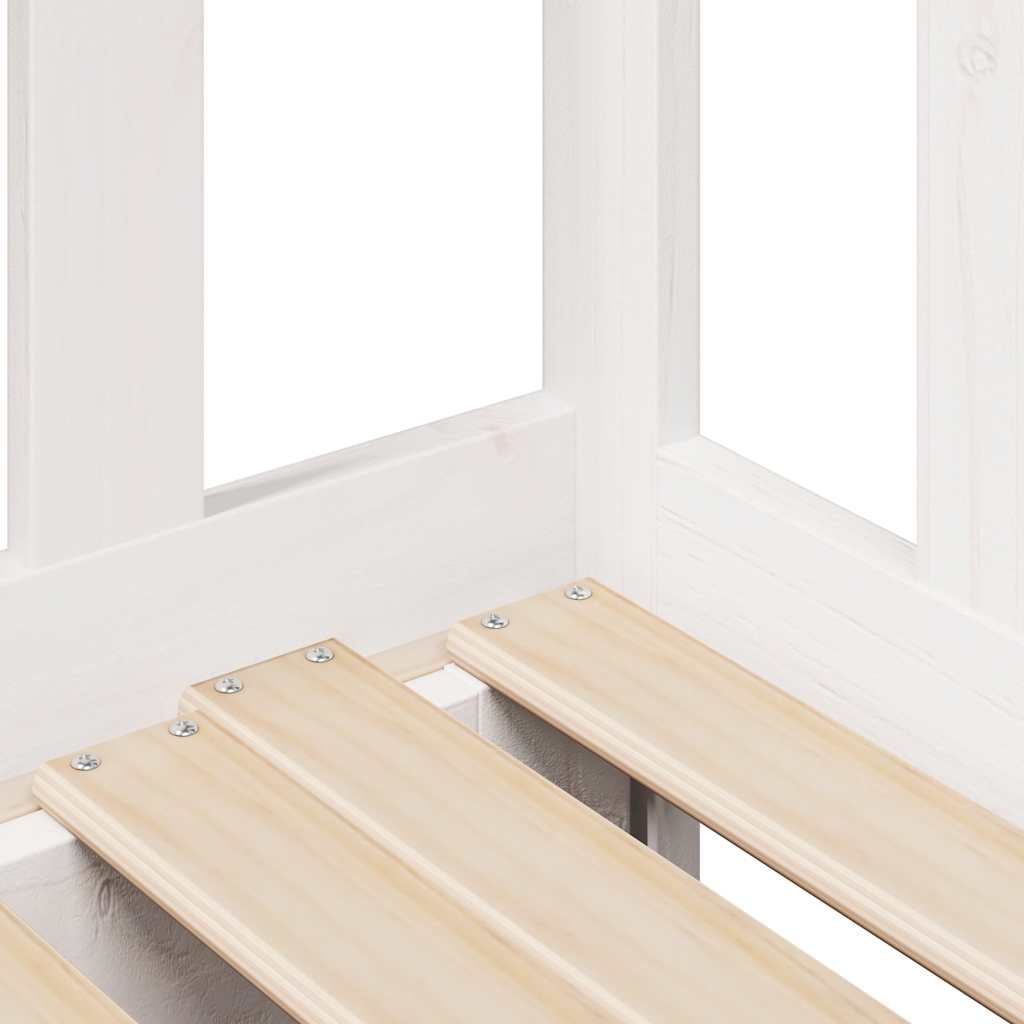 Daybed with Trundle and Drawers without Mattress White 80x200 cm - Bargainia.com - 