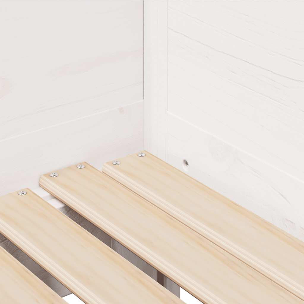 Daybed with Trundle and Drawers without Mattress White 80x200 cm - Bargainia.com - 