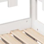 Daybed with Trundle and Drawers without Mattress White 80x200 cm - Bargainia.com - 