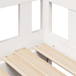 Daybed with Trundle and Drawers without Mattress White 90x190 cm Single - Bargainia.com - 