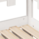 Daybed with Trundle and Drawers without Mattress White 90x190 cm Single - Bargainia.com - 