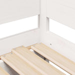 Daybed with Trundle and Drawers without Mattress White 90x200 cm - Bargainia.com - 