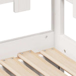 Daybed with Trundle and Drawers without Mattress White 90x200 cm - Bargainia.com - 