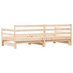 Daybed with Trundle without Mattress 80x200 cm Solid Wood - Bargainia.com - 