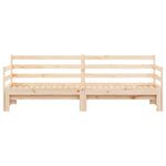 Daybed with Trundle without Mattress 80x200 cm Solid Wood - Bargainia.com - 
