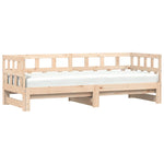 Daybed with Trundle without Mattress 80x200 cm Solid Wood - Bargainia.com - 
