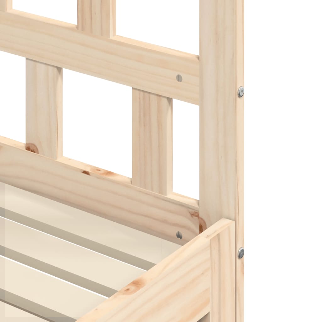 Daybed with Trundle without Mattress 80x200 cm Solid Wood - Bargainia.com - 