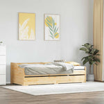 Daybed with Trundle without Mattress IRUN 90x200 cm - Bargainia.com - 