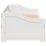 Daybed with Trundle without Mattress IRUN White 90x200 cm - Bargainia.com - 