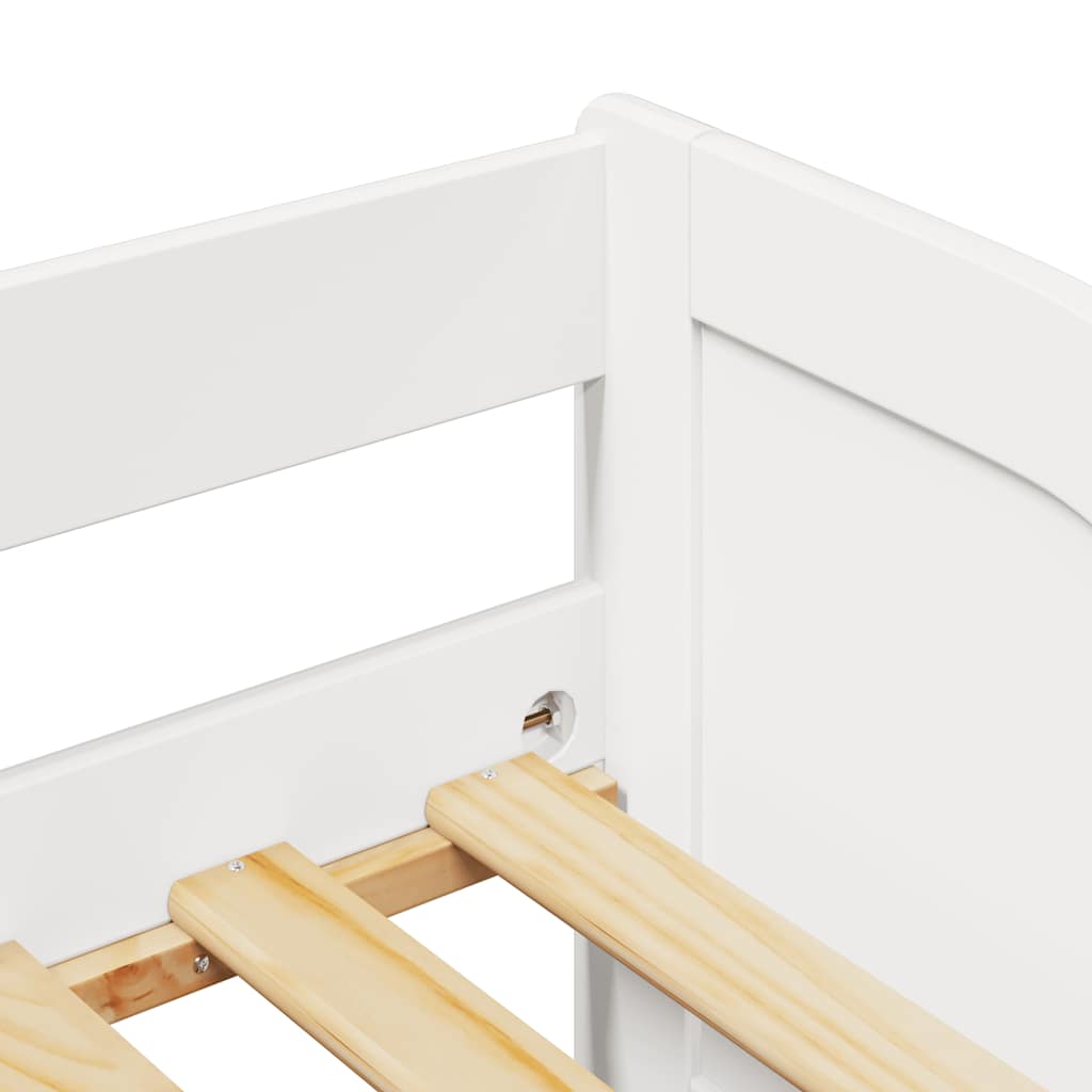 Daybed with Trundle without Mattress IRUN White 90x200 cm - Bargainia.com - 