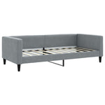 Daybed with Trundle without Mattress Light Grey 90x190 cm Single - Bargainia.com - 