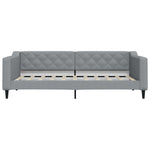 Daybed with Trundle without Mattress Light Grey 90x190 cm Single - Bargainia.com - 