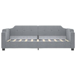 Daybed with Trundle without Mattress Light Grey 90x190 cm Single - Bargainia.com - 