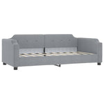 Daybed with Trundle without Mattress Light Grey 90x190 cm Single - Bargainia.com - 