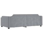 Daybed with Trundle without Mattress Light Grey 90x190 cm Single - Bargainia.com - 