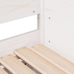 Daybed with Trundle without Mattress White 90x200 cm Solid Wood - Bargainia.com - 