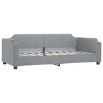 Daybed with Trundle&Drawers without Mattress Light Grey 90x190 cm Single - Bargainia.com - 
