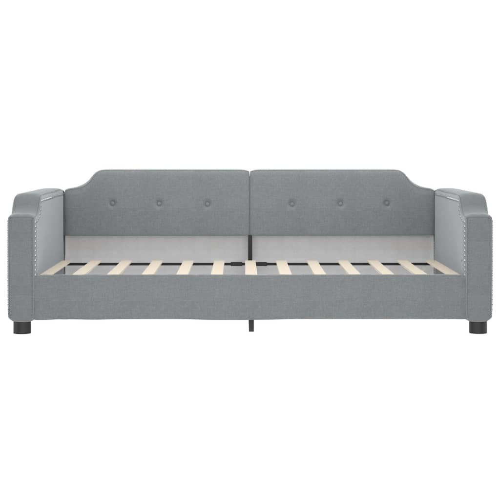 Daybed with Trundle&Drawers without Mattress Light Grey 90x190 cm Single - Bargainia.com - 