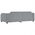 Daybed with Trundle&Drawers without Mattress Light Grey 90x190 cm Single - Bargainia.com - 