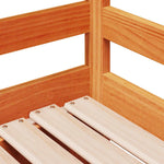 Daybed with Trundle&Drawers without Mattress Wax Brown 90x200 cm - Bargainia.com - 