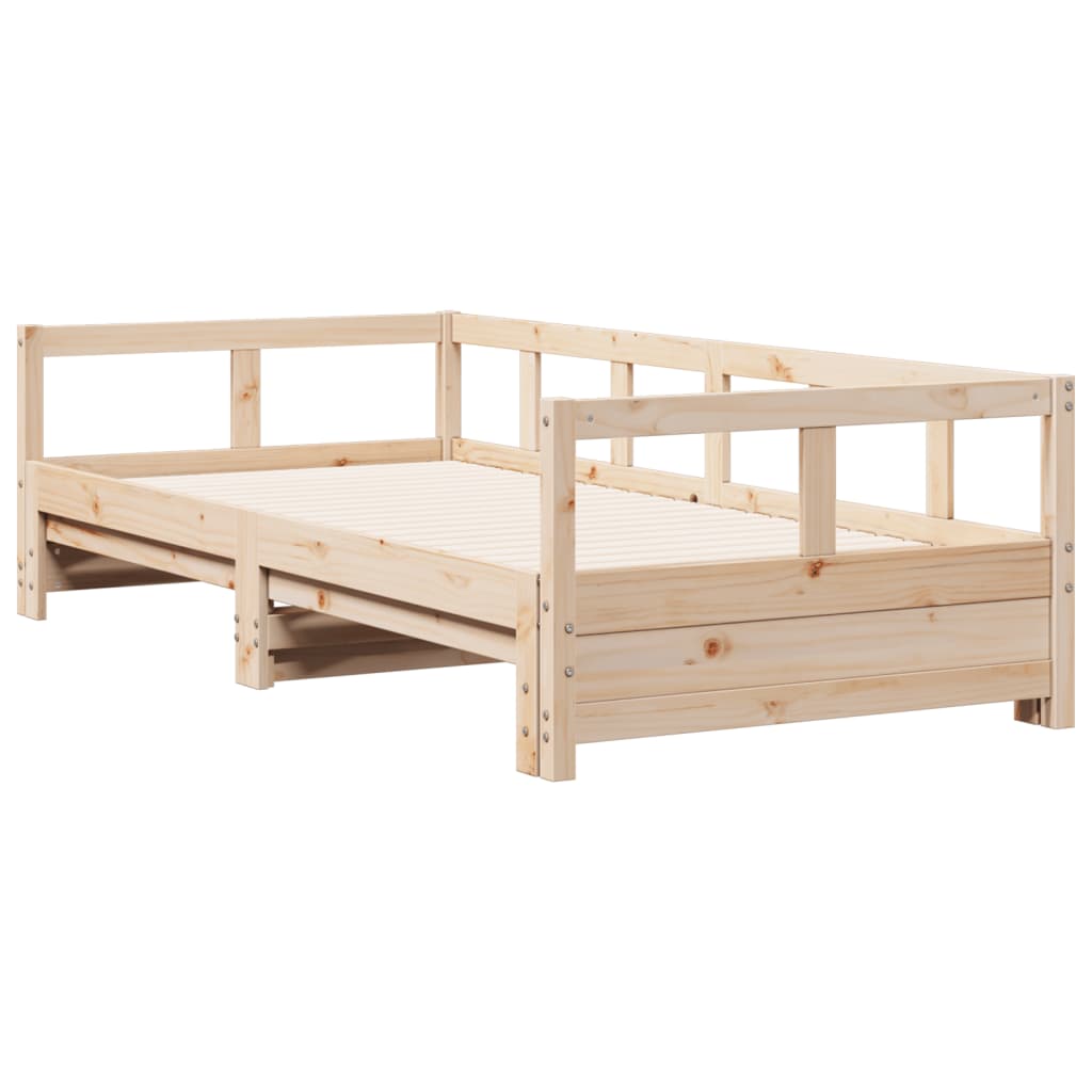 Daybed without Mattress 90x190 cm Solid Wood Pine - Bargainia.com - 