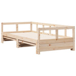 Daybed without Mattress 90x200 cm Solid Wood Pine - Bargainia.com - 