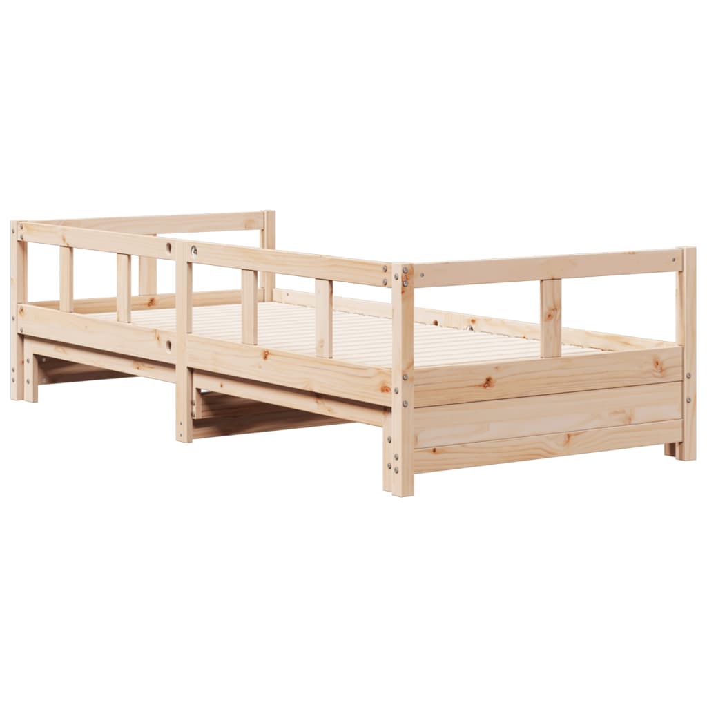 Daybed without Mattress 90x200 cm Solid Wood Pine - Bargainia.com - 