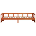Daybed without Mattress Wax Brown 80x200 cm Solid Wood Pine - Bargainia.com - 