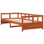 Daybed without Mattress Wax Brown 80x200 cm Solid Wood Pine - Bargainia.com - 
