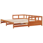 Daybed without Mattress Wax Brown 90x190 cm Solid Wood Pine - Bargainia.com - 