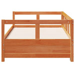 Daybed without Mattress Wax Brown 90x190 cm Solid Wood Pine - Bargainia.com - 