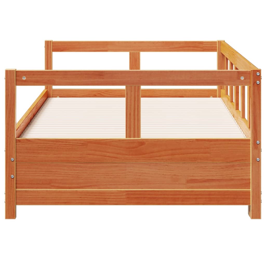 Daybed without Mattress Wax Brown 90x190 cm Solid Wood Pine - Bargainia.com - 