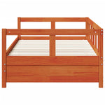Daybed without Mattress Wax Brown 90x200 cm Solid Wood Pine - Bargainia.com - 