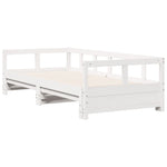Daybed without Mattress White 80x200 cm Solid Wood Pine - Bargainia.com - 