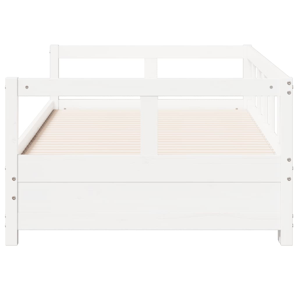 Daybed without Mattress White 80x200 cm Solid Wood Pine - Bargainia.com - 