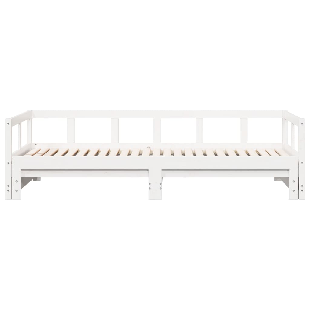 Daybed without Mattress White 80x200 cm Solid Wood Pine - Bargainia.com - 