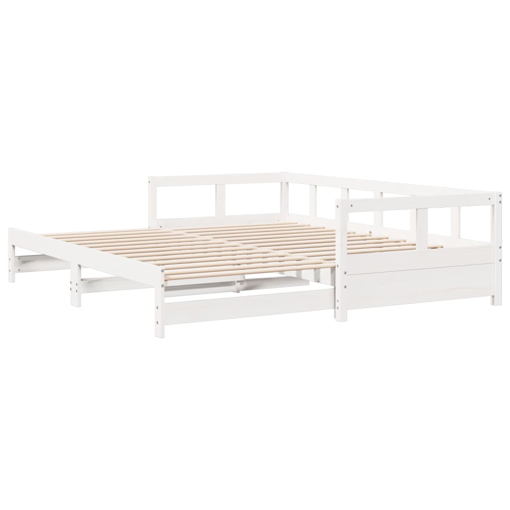 Daybed without Mattress White 80x200 cm Solid Wood Pine - Bargainia.com - 