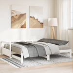 Daybed without Mattress White 90x190 cm Solid Wood Pine - Bargainia.com - 