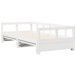 Daybed without Mattress White 90x190 cm Solid Wood Pine - Bargainia.com - 