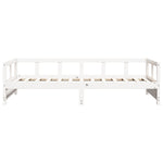 Daybed without Mattress White 90x200 cm Solid Wood Pine - Bargainia.com - 