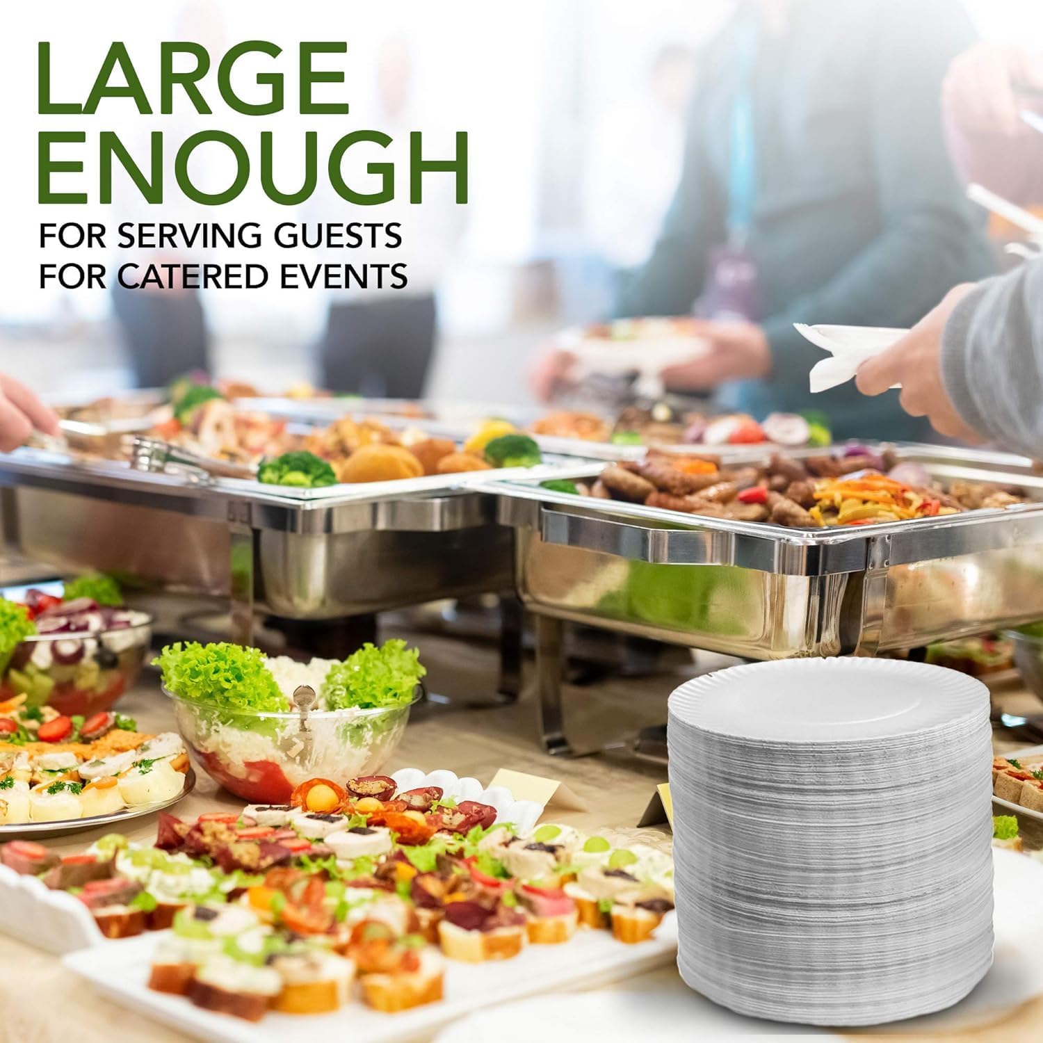 Delight Plus 9" Paper Plate - 100 Pack - Bargainia.com - 5060977240224 - DP - 11135