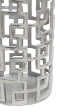 Delphi Large Candle Holder in Silver Finish - Bargainia.com - 5018705958910