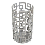 Delphi Large Candle Holder in Silver Finish - Bargainia.com - 5018705958910