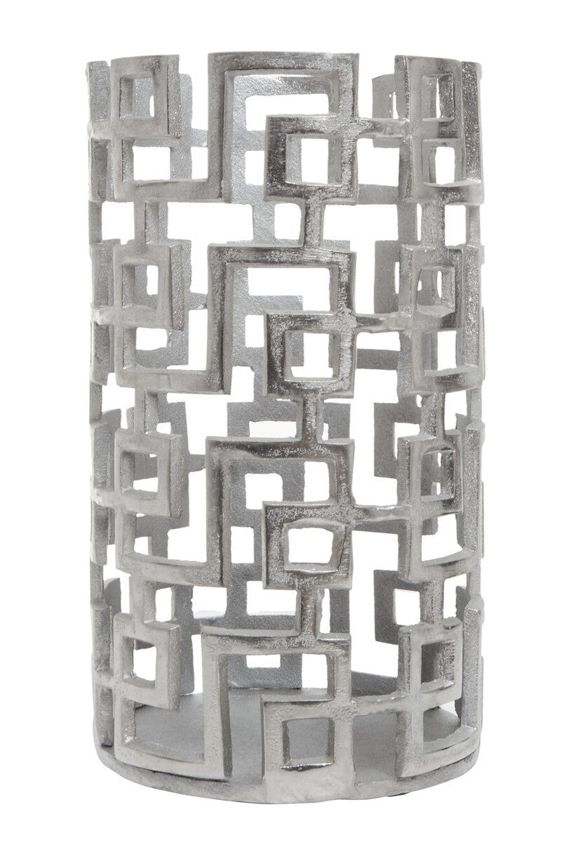 Delphi Large Candle Holder in Silver Finish - Bargainia.com - 5018705958910
