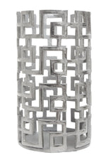 Delphi Large Candle Holder in Silver Finish - Bargainia.com - 5018705958910